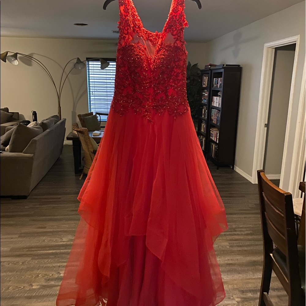 Red Ballgown.